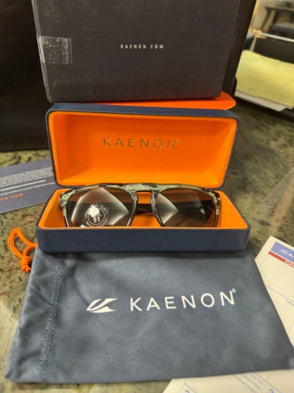 Kaenon Leadbetter Deep Ocean/Grey 12 Polarized One Size NWT FREE SHIPPING!